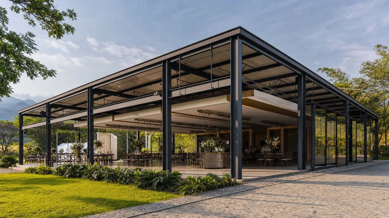 Aula modular en estructura metálica — aulas en metal y colegios modulares en Colombia
