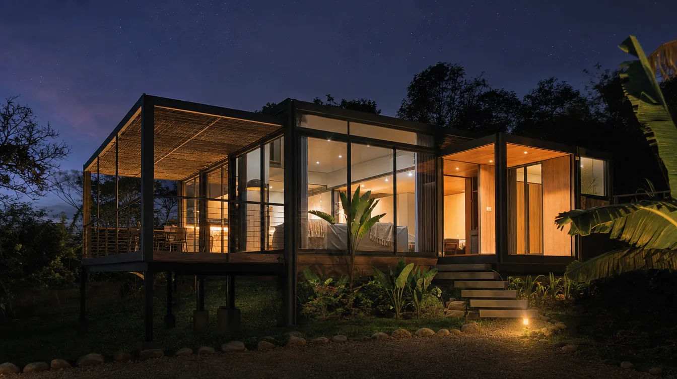 Casa en metal de 88 m² — casa prefabricada y modular en estructura metálica en Colombia