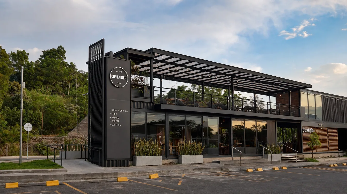 Local comercial en metal y en container — locales modulares prefabricados en Colombia