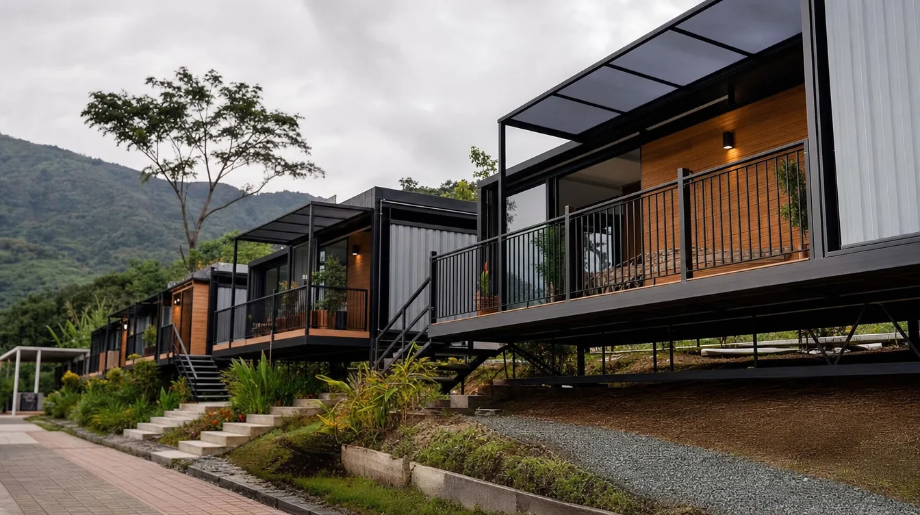 Proyecto de construcción modular en estructura metálica en Colombia