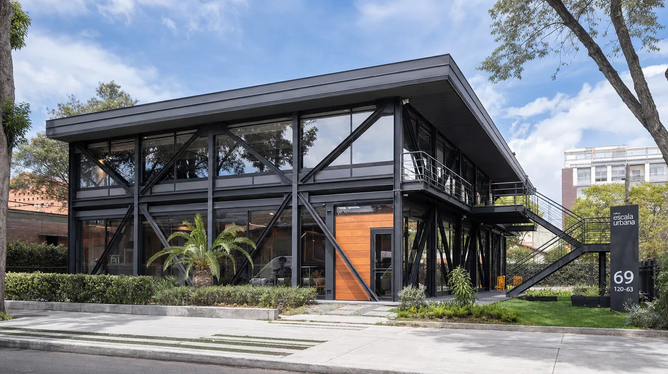 Proyecto de construcción modular en estructura metálica en Colombia