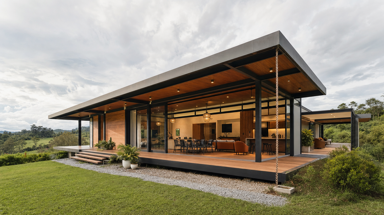Casa modular en construccion en Villavicencio